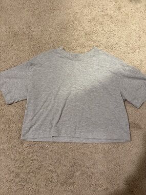 Cotton On Heather Gray Cropped Tee